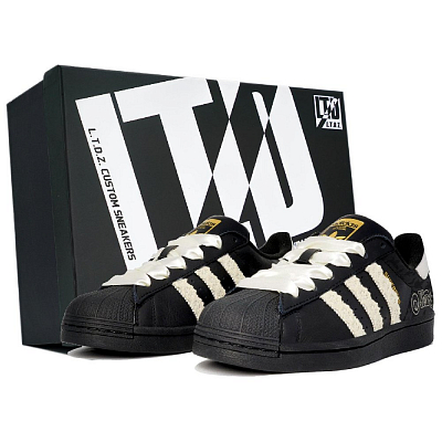 Adidas Originals SUPERSTAR Anti-Slip Wear-Resistant Low-Top Skateboard Shoes Unisex Black