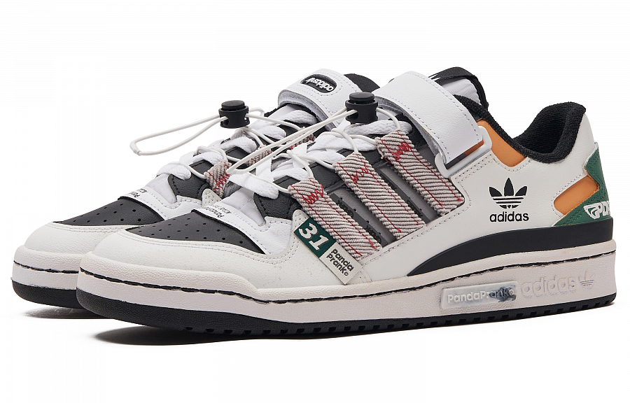 Adidas Originals FORUM Impact-Resistant Wear-Resistant Low-Top Skateboard Shoes Unisex White Black Green купить в интернет-магазине Yoocart с быстрой доставкой по России.
