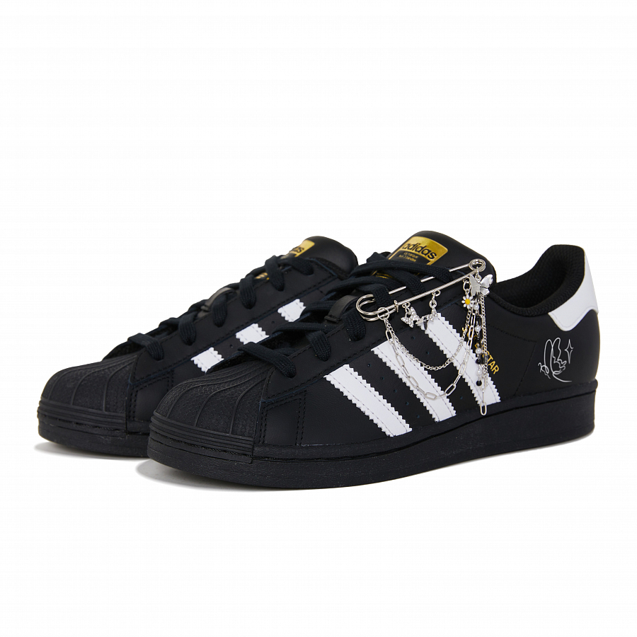 Adidas Originals SUPERSTAR Anti-Slip Wear-Resistant Low-Top Skateboard Shoes Unisex Black White купить в интернет-магазине Yoocart с быстрой доставкой по России.
