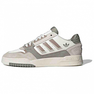 Adidas Originals Drop Step 2.0 Anti-Slip Wear-Resistant Low-Top Skateboard Shoes Unisex White Brown