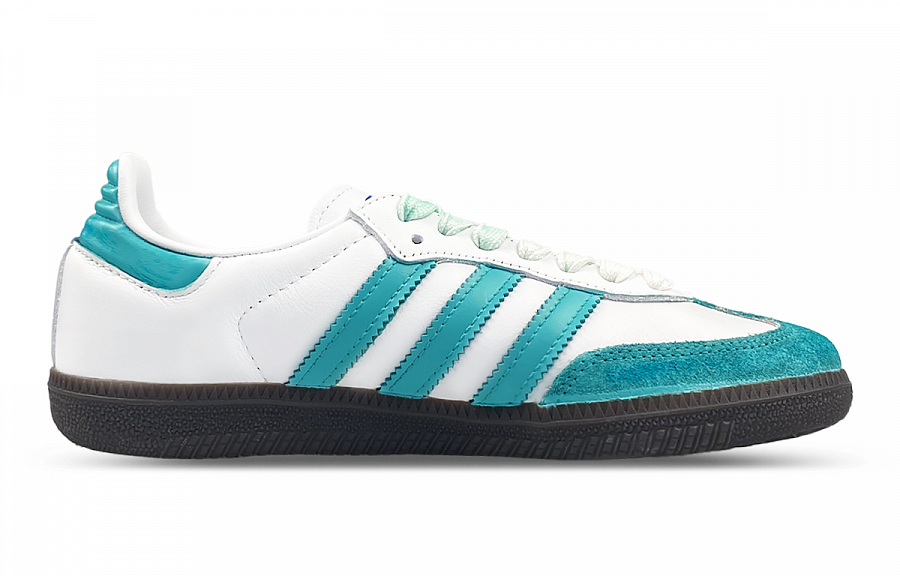 Adidas Originals SAMBA OG Slip-Resistant Low-Top Skateboard Shoes Unisex White Green купить в интернет-магазине Yoocart с быстрой доставкой по России.