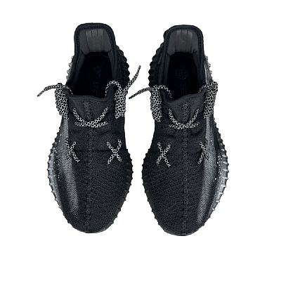 Adidas Originals Yeezy Boost 350 V2 Wear-Resistant Low-Top Casual Shoes Unisex Black Silver