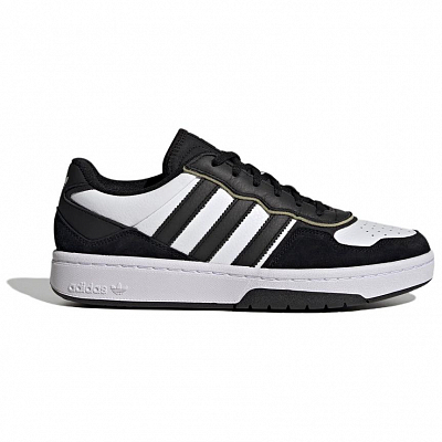 Adidas Originals Courtic Anti-Slip Wear-Resistant Low-Top Skateboard Shoes Unisex Black White