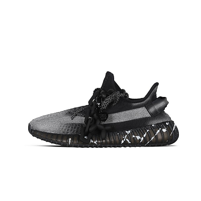 Adidas Originals Yeezy Boost 350 V2 Low-Top Casual Shoes Unisex Black Silver
