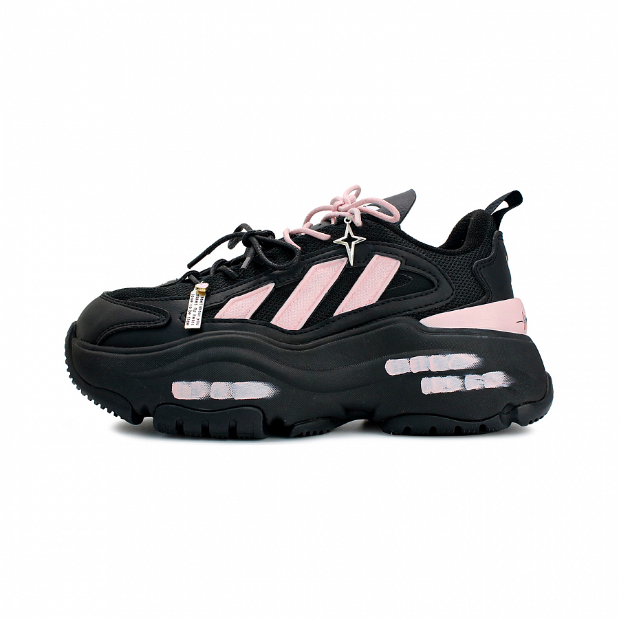 Adidas Originals OZGAIA Slip Resistant Height Increasing Low Top Casual Shoes Unisex Black Pink купить в интернет-магазине Yoocart с быстрой доставкой по России.