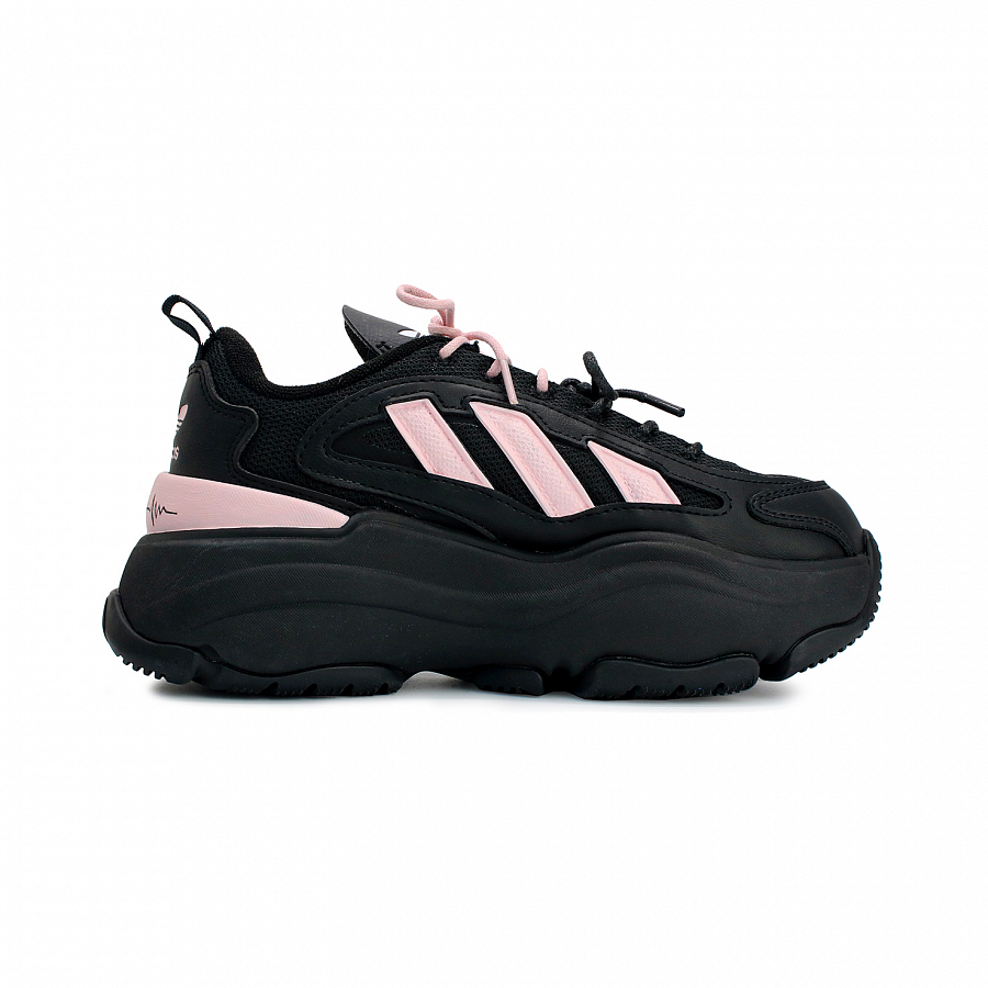 Adidas Originals OZGAIA Slip Resistant Height Increasing Low Top Casual Shoes Unisex Black Pink купить в интернет-магазине Yoocart с быстрой доставкой по России.