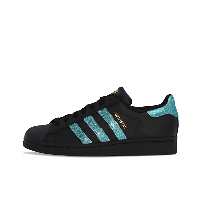 Adidas Originals SUPERSTAR Wear-resistant And Lightweight Low-Top Skateboard Shoes Unisex Black Blue