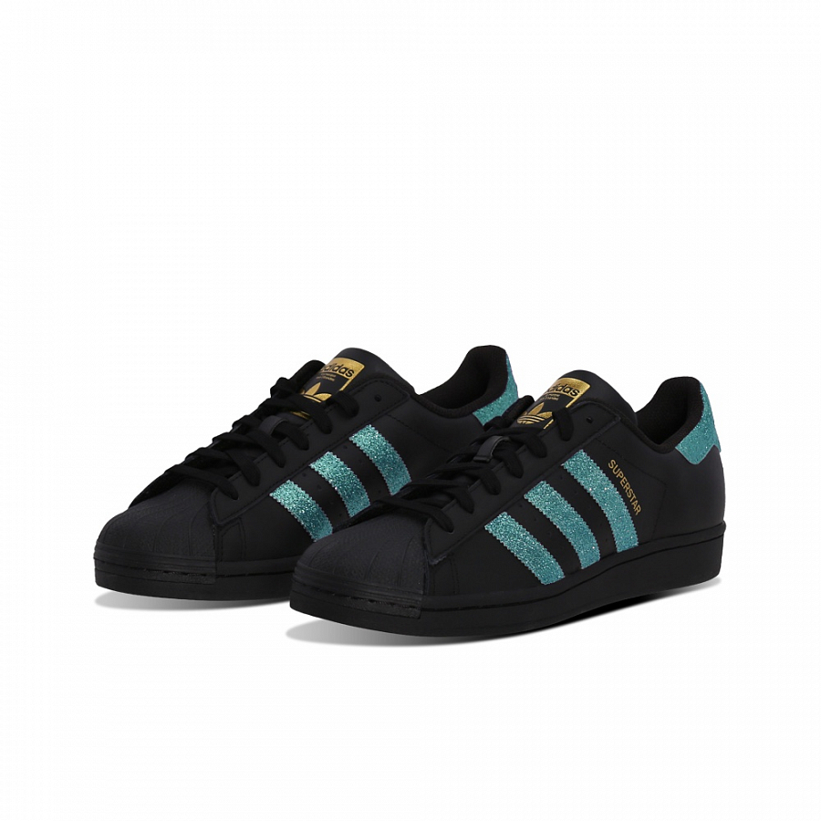 Adidas Originals SUPERSTAR Wear-resistant And Lightweight Low-Top Skateboard Shoes Unisex Black Blue купить в интернет-магазине Yoocart с быстрой доставкой по России.