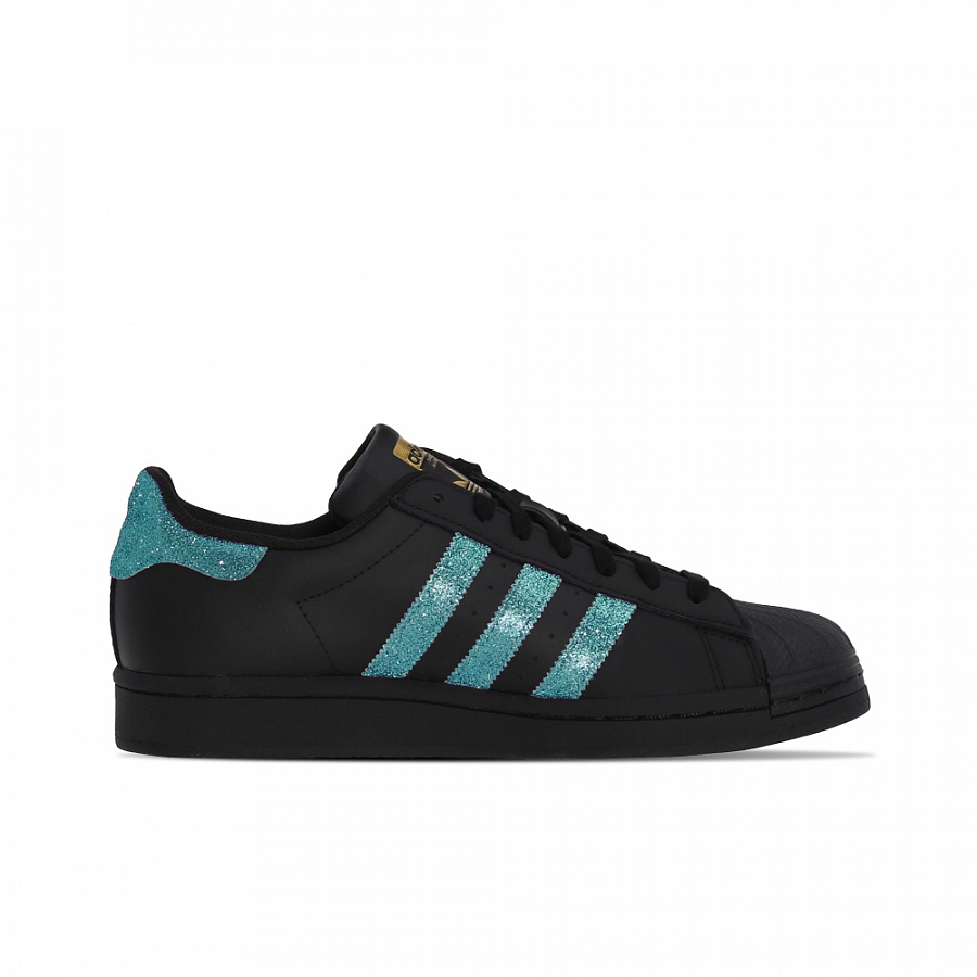 Adidas Originals SUPERSTAR Wear-resistant And Lightweight Low-Top Skateboard Shoes Unisex Black Blue купить в интернет-магазине Yoocart с быстрой доставкой по России.
