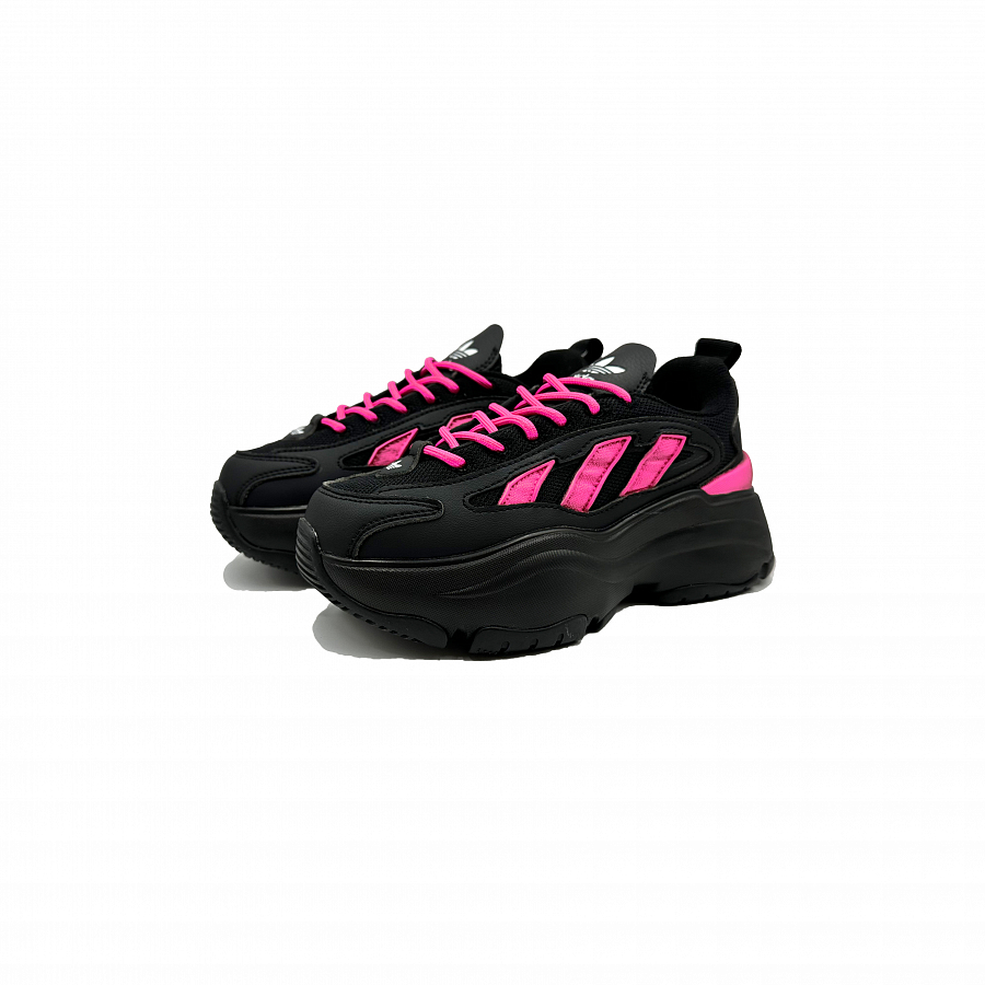 Adidas Originals OZGAIA Casual Shoes Women's Low-Top Black/Rose Red купить в интернет-магазине Yoocart с быстрой доставкой по России.