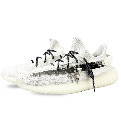 Adidas Originals Yeezy Boost 350 V2 Cushioning Slip Resistant And Abrasion Resistant Low Top Casual Shoes Unisex White