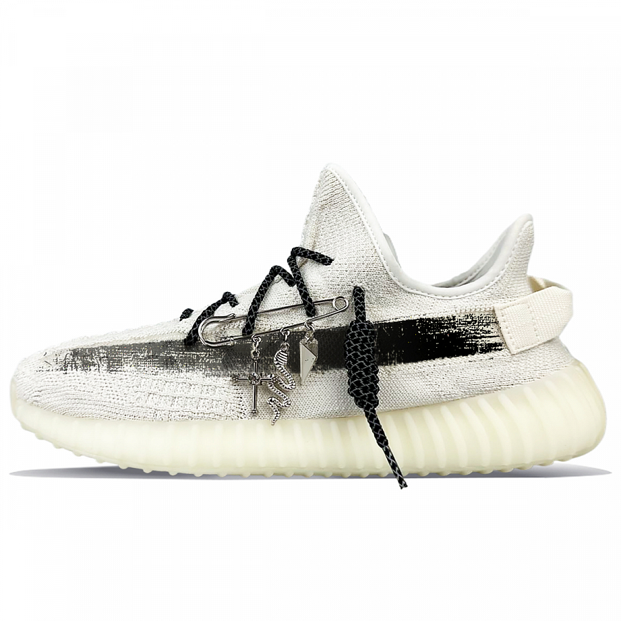 Adidas Originals Yeezy Boost 350 V2 Cushioning Slip Resistant And Abrasion Resistant Low Top Casual Shoes Unisex White купить в интернет-магазине Yoocart с быстрой доставкой по России.