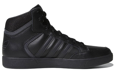 Adidas Originals Varial Mid Abrasion Resistant Mid Top Skateboard Shoes Men's Black