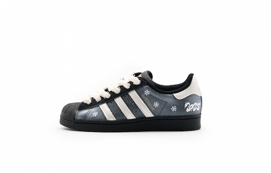 Adidas Originals SUPERSTAR Anti-Slip Wear-Resistant Low-Top Skateboard Shoes Unisex Black Silver купить в интернет-магазине Yoocart с быстрой доставкой по России.