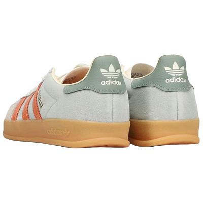 Adidas Originals GAZELLE INDOOR Low Top Skateboard Shoes Men's Gray White