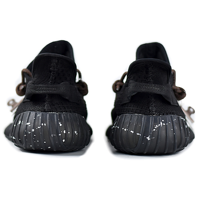 Adidas Originals Yeezy Boost 350 V2 Snake Rubbing Slip Resistant Low Top Casual Shoes Unisex Black Brown