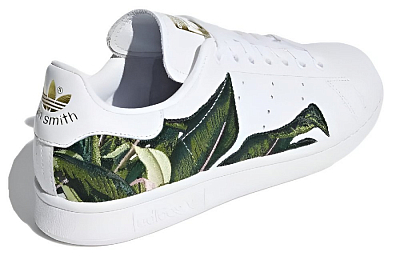 Adidas Originals StanSmith Anti Slip Wear Resistant Low Top Skateboard Shoes Women's White Green
