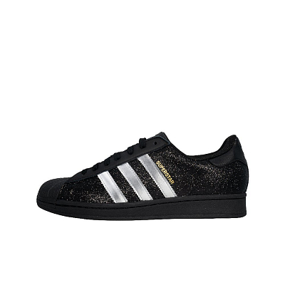 Adidas Originals SUPERSTAR Lightweight Anti-Slip Low-Top Skateboard Shoes Unisex Black Silver