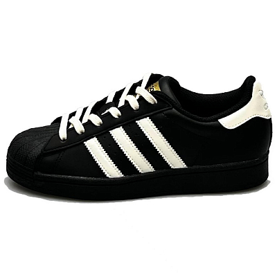 Adidas Originals SUPERSTAR Anti-Slip And Wear-Resistant Lightweight Low-Top Skateboard Shoes Unisex Black