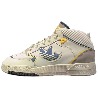 Adidas Originals Drop Step XL Anti Slip Wear Resistant High Top Skateboard Shoes Unisex White