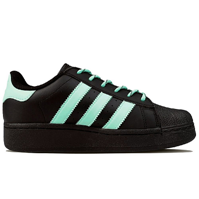 Adidas Originals SUPERSTAR XLG Anti-Slip Wear-Resistant Low-Top Skateboard Shoes Unisex Teal