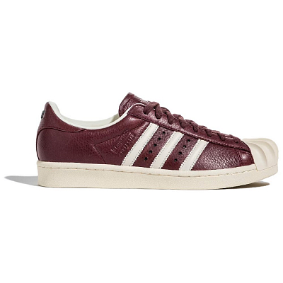 THUG CLUB x Adidas Originals SUPERSTAR Low Top Skateboard Shoes Unisex Burgundy
