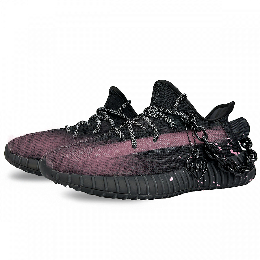 Adidas Originals Yeezy Boost 350 V2 Anti-Slip Wear-Resistant Low-Top Casual Shoes Unisex Black Red купить в интернет-магазине Yoocart с быстрой доставкой по России.