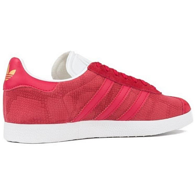 Gazelle Women's Adidas Originals 'Bold Red Snakeskin' Women's