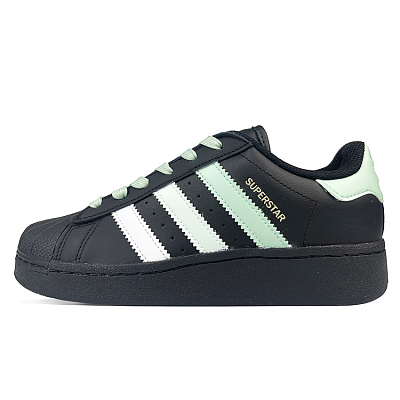 Adidas Originals SUPERSTAR XLG Skateboard Shoes Unisex Low-Top Black Green