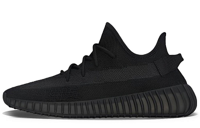 Adidas Originals Yeezy Boost 350 V2 Coverage Breathable Water-Resistant Low-Top Casual Shoes Unisex Black Pink