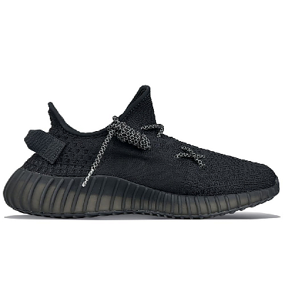 Adidas Originals Yeezy Boost 350 V2 Cushioning Anti-Slip And Wear-Resistant Low-Top Casual Shoes Unisex Black Silver