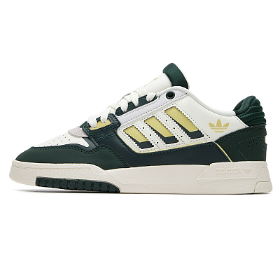 Adidas Originals Drop Step Anti-Slip Wear-Resistant Low-Top Skateboard Shoes Unisex Green White