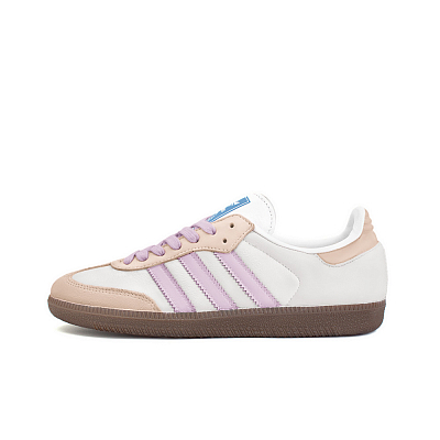 Adidas Originals SAMBA OG Wear-Resistant Low-Top Skateboard Shoes Unisex White Pink
