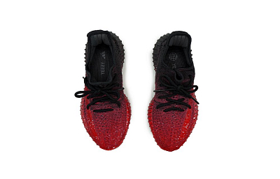 Adidas Originals Yeezy Boost 350 V2 Slip-Resistant Low-Top Casual Shoes Unisex Red Black