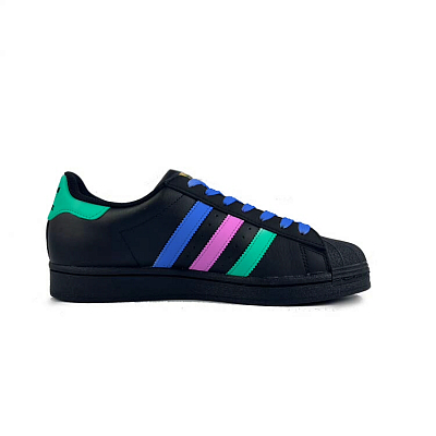 Adidas Originals SUPERSTAR Shell Head Lightweight Anti-Slip Low-Top Skateboard Shoes Unisex Black