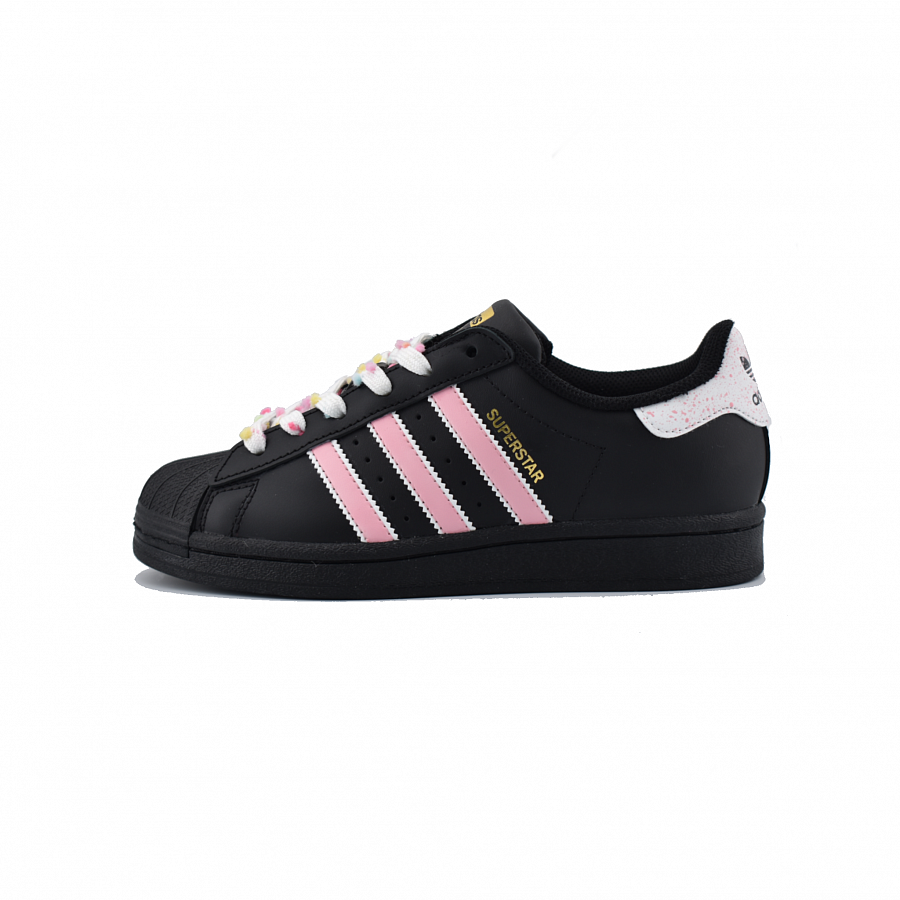 Adidas Originals SUPERSTAR Colorful Sweets Slip-Resistant Low-Top Skateboard Shoes Unisex Black Pink купить в интернет-магазине Yoocart с быстрой доставкой по России.