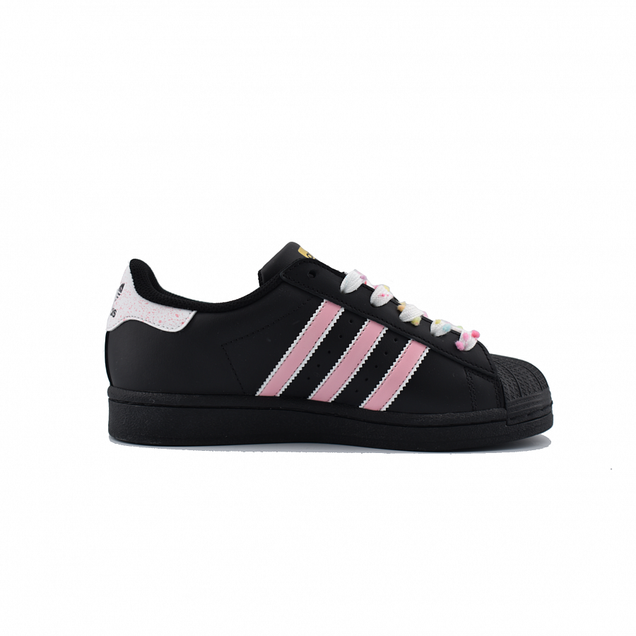 Adidas Originals SUPERSTAR Colorful Sweets Slip-Resistant Low-Top Skateboard Shoes Unisex Black Pink купить в интернет-магазине Yoocart с быстрой доставкой по России.