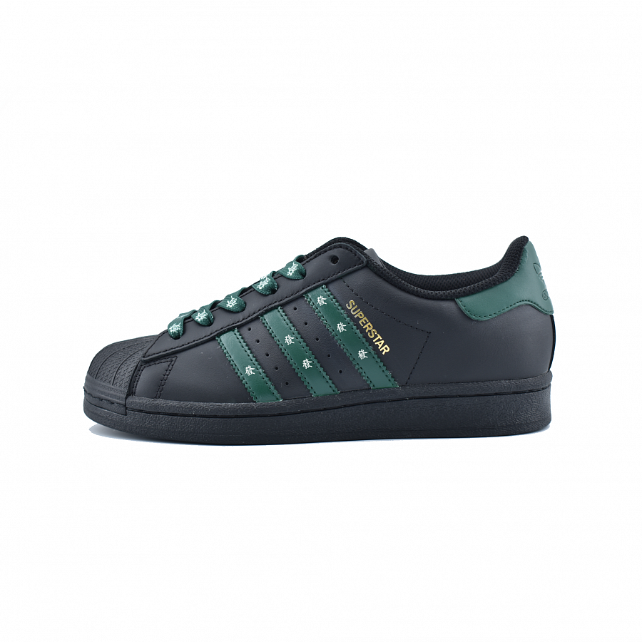 Adidas Originals SUPERSTAR Wear-Resistant Low-Top Skateboard Shoes Unisex Black Green купить в интернет-магазине Yoocart с быстрой доставкой по России.