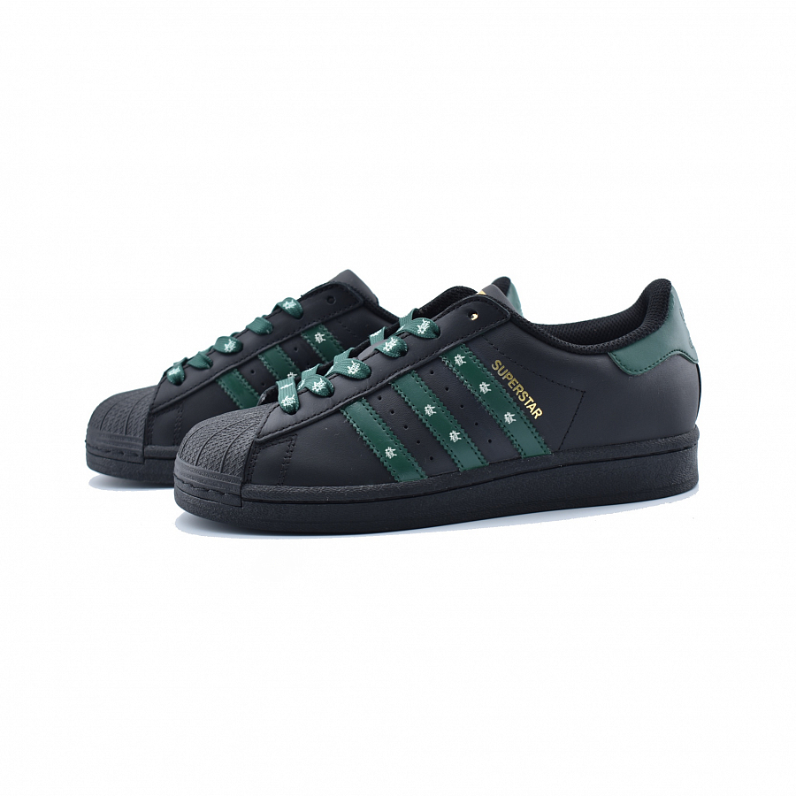 Adidas Originals SUPERSTAR Wear-Resistant Low-Top Skateboard Shoes Unisex Black Green купить в интернет-магазине Yoocart с быстрой доставкой по России.