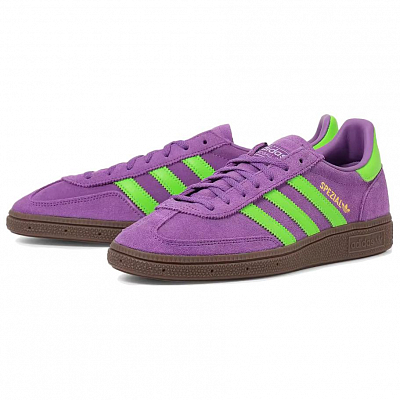 Adidas Originals HANDBALL SPEZIAL Low Top Skateboard Shoes Unisex Purple Green