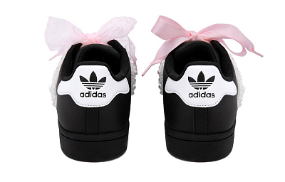 Adidas Originals SUPERSTAR Anti-Slip And Wear-Resistant Lightweight Low-Top Skateboard Shoes Unisex Black Pink