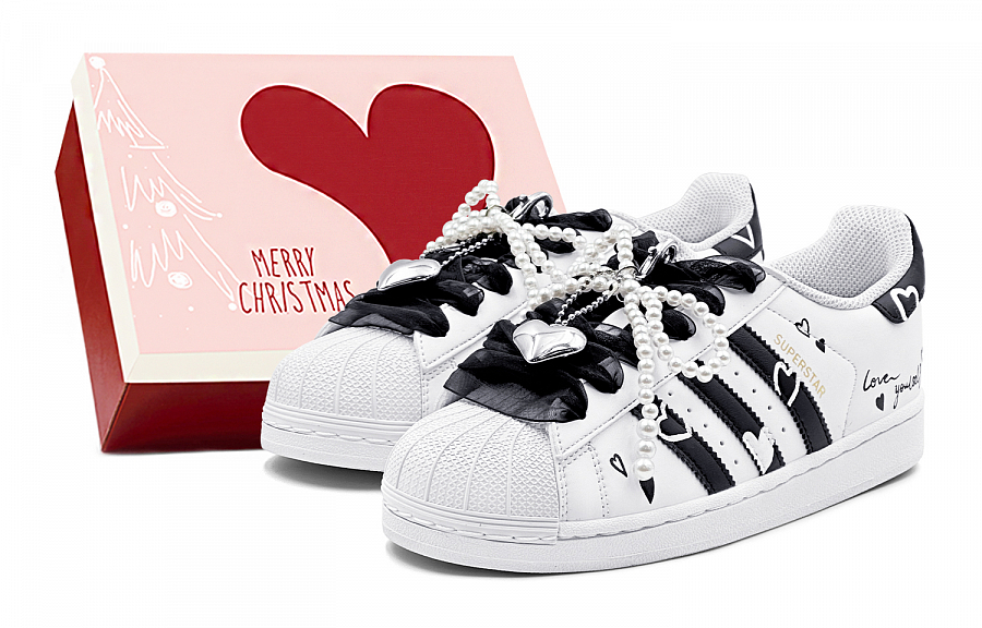 Adidas Originals Superstar Skateboard Shoes Unisex Low-Top Black/White купить в интернет-магазине Yoocart с быстрой доставкой по России.
