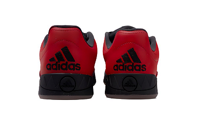 Adidas Originals Adimatic Anti-Slip Wear-Resistant Low-Top Skateboard Shoes Unisex Black Red