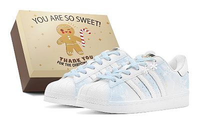 Adidas Originals SUPERSTAR Anti-Slip Wear-Resistant Low-Top Skateboard Shoes Unisex Blue White