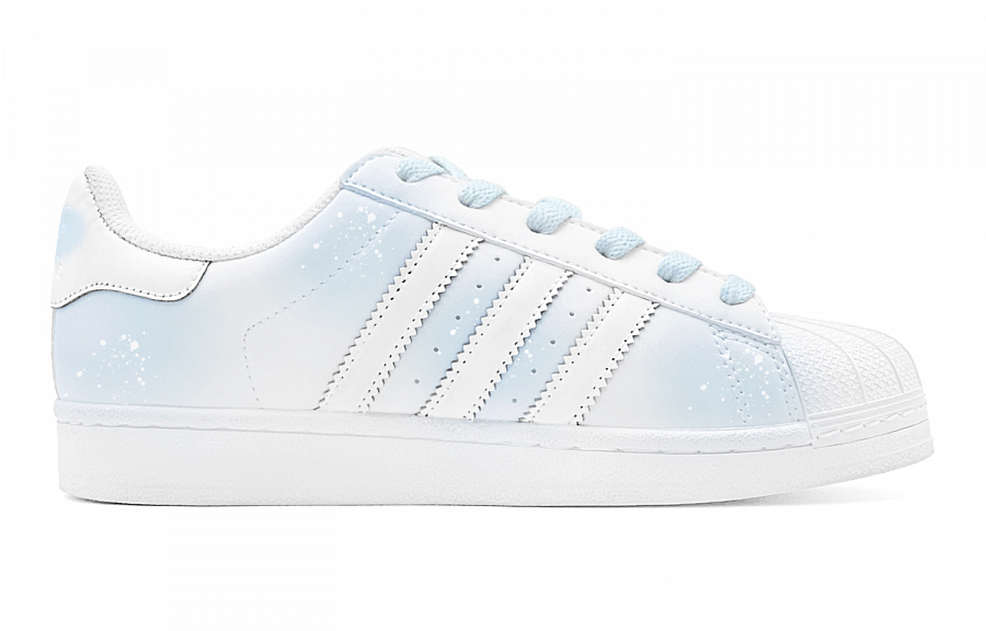 Adidas Originals SUPERSTAR Anti-Slip Wear-Resistant Low-Top Skateboard Shoes Unisex Blue White купить в интернет-магазине Yoocart с быстрой доставкой по России.