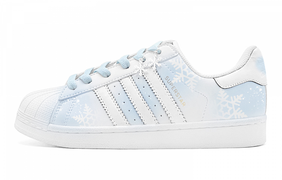 Adidas Originals SUPERSTAR Anti-Slip Wear-Resistant Low-Top Skateboard Shoes Unisex Blue White купить в интернет-магазине Yoocart с быстрой доставкой по России.