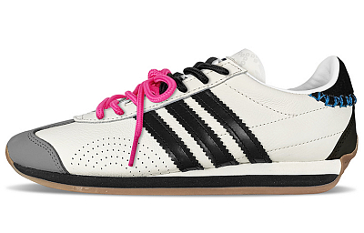 Adidas Originals COUNTRY OG Slip-Resistant Low-Top Casual Shoes Unisex Pink Black