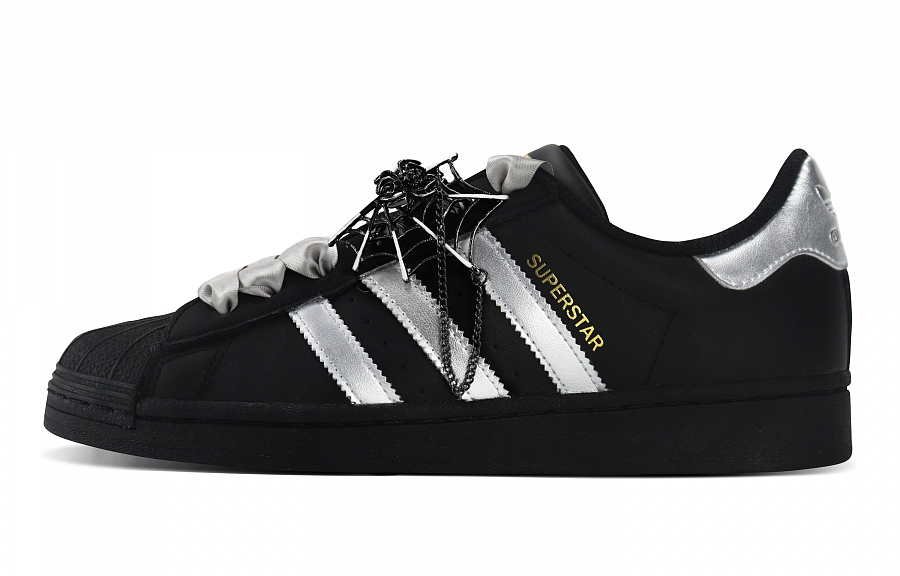 Adidas Originals SUPERSTAR Anti Slip And Wear Resistant Lightweight Low Top Skateboard Shoes Unisex Silver Black купить в интернет-магазине Yoocart с быстрой доставкой по России.