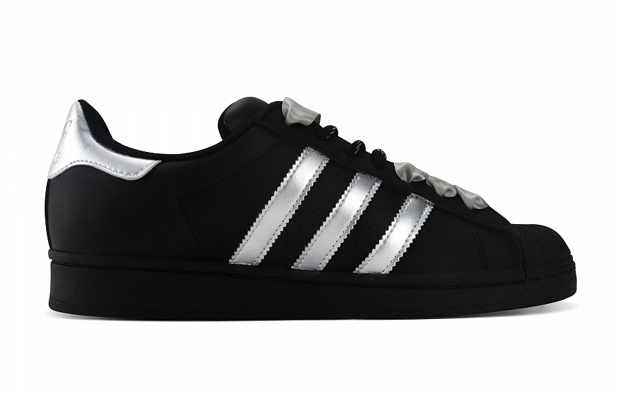Adidas Originals SUPERSTAR Anti Slip And Wear Resistant Lightweight Low Top Skateboard Shoes Unisex Silver Black купить в интернет-магазине Yoocart с быстрой доставкой по России.