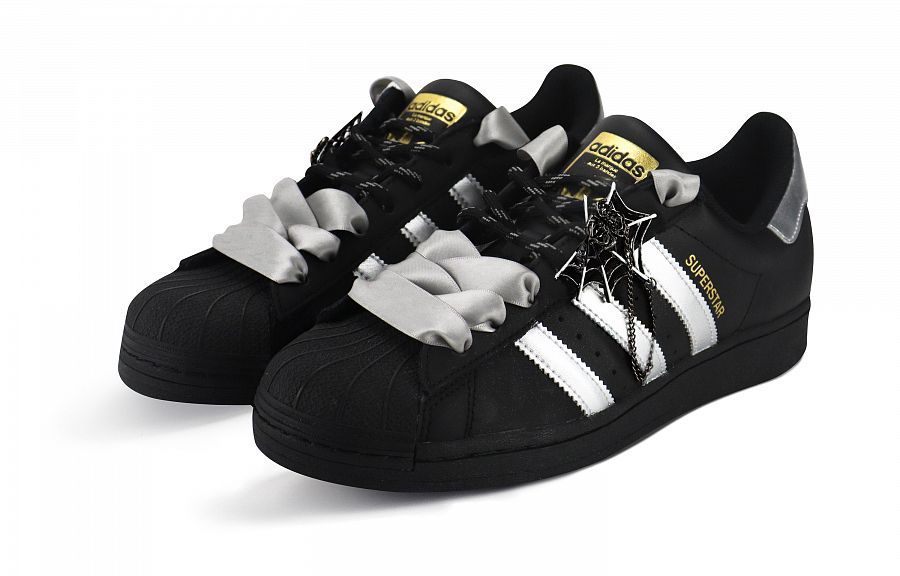 Adidas Originals SUPERSTAR Anti Slip And Wear Resistant Lightweight Low Top Skateboard Shoes Unisex Silver Black купить в интернет-магазине Yoocart с быстрой доставкой по России.